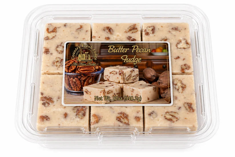 Butter Pecan Fudge - 12oz | Country Fresh Fudge