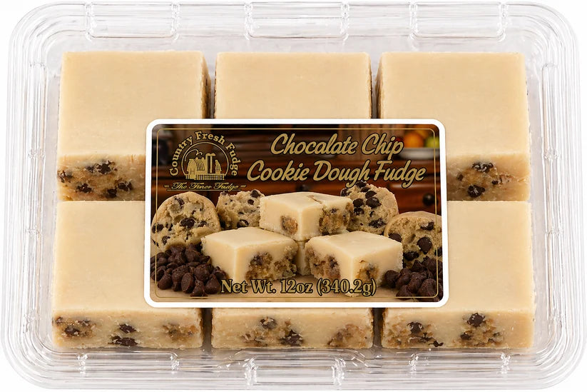 Chocolate Chip Cookie Dough Fudge - 12oz | Country Fresh Fudge