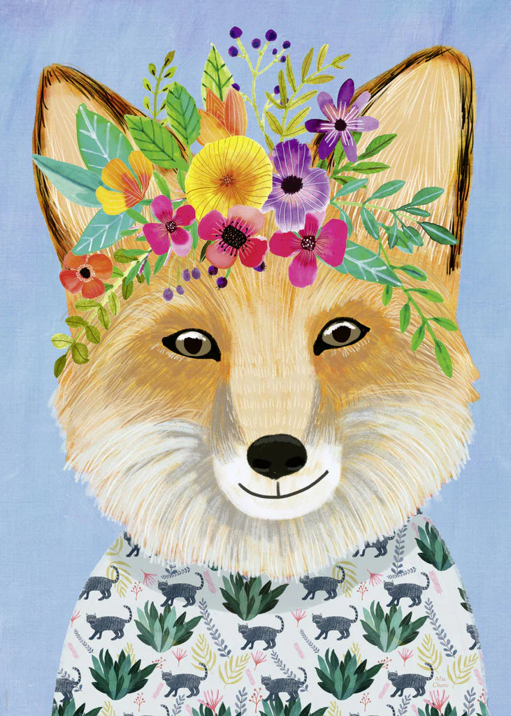 Heye: Floral Friends: Friendly Fox: 1000 Piece Puzzle