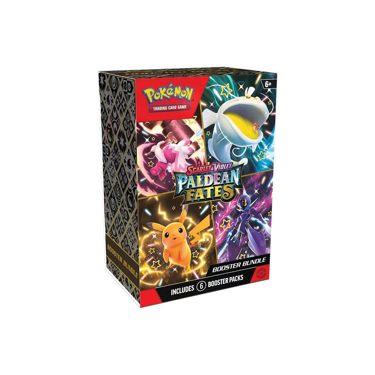 Pokémon trading card game booster bundle packaging on a white background