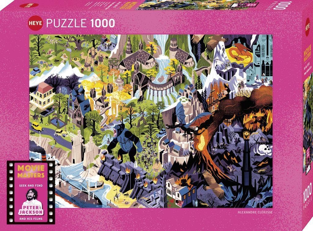 Heye 1000-piece Jigsaw puzzle HEYE of with 'Movie Masters' design featuring Peter Jackson.