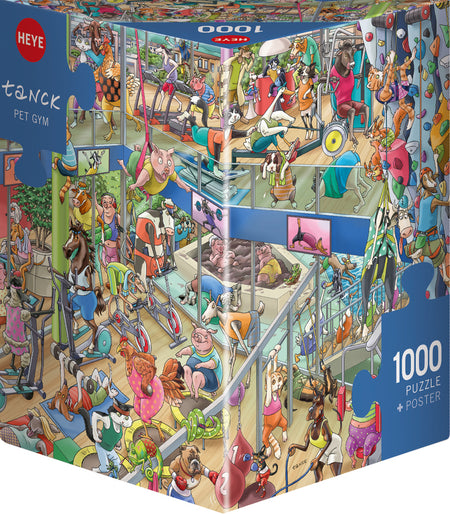 Heye Triangular Pet Gym 1000 piece puzzle box
