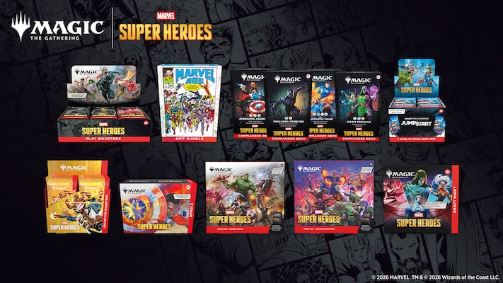 Magic: The Gathering Marvel Super Heroes banner image linking to the main MTG collection