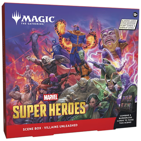 magic the gathering marvel super heroes scene box villains unleashed