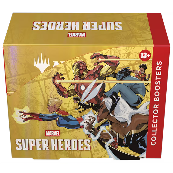 image of magic the gathering marvel super heroes collector booster box
