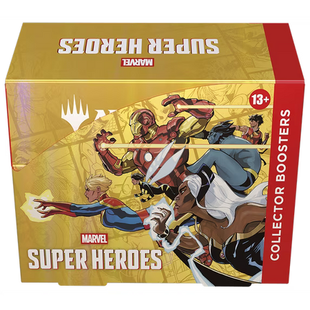 image of magic the gathering marvel super heroes collector booster box