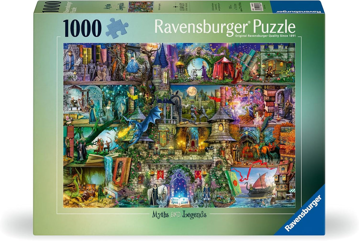 Ravensburger jigsaw puzzle box with fantasy-themed artwork on a white background