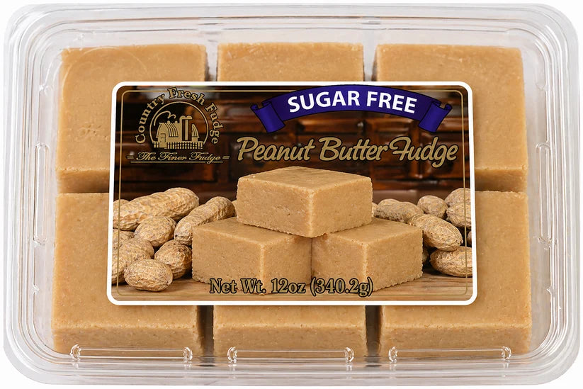Sugar Free Peanut Butter Fudge - 12oz | Country Fresh Fudge