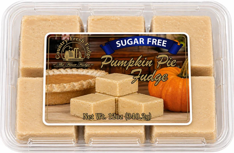 Sugar Free Pumpkin Pie Fudge - 12oz | Country Fresh Fudge