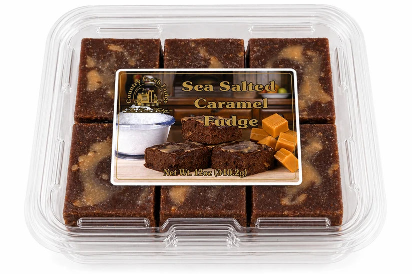 Sea Salted Caramel Fudge - 12oz | Country Fresh Fudge