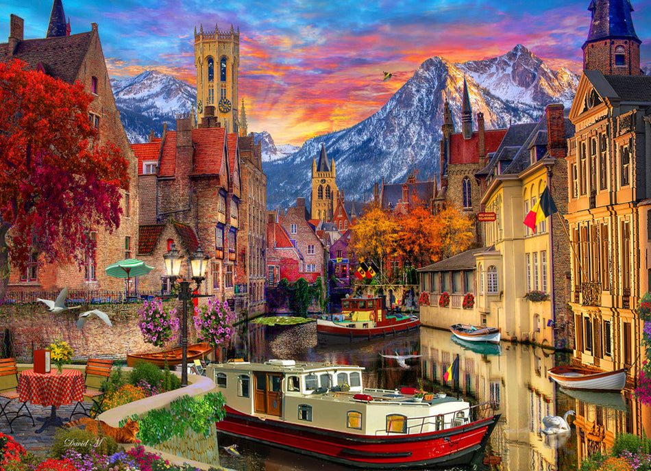 Vermont Christmas Company: European Canal: 1000 Piece Puzzle