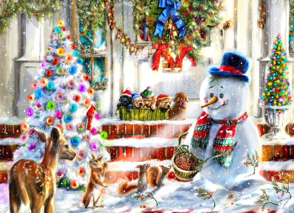 Vermont Christmas Company: Snowman & Friends: 1000 Piece Puzzle