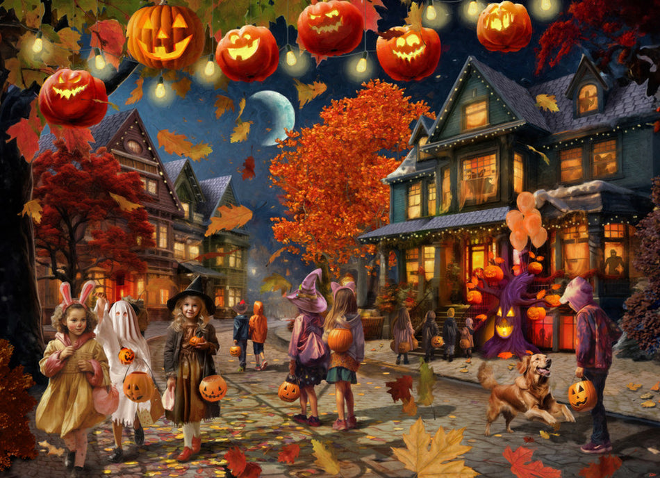 Vermont Christmas Company: Halloween Night: 1000 Piece Puzzle