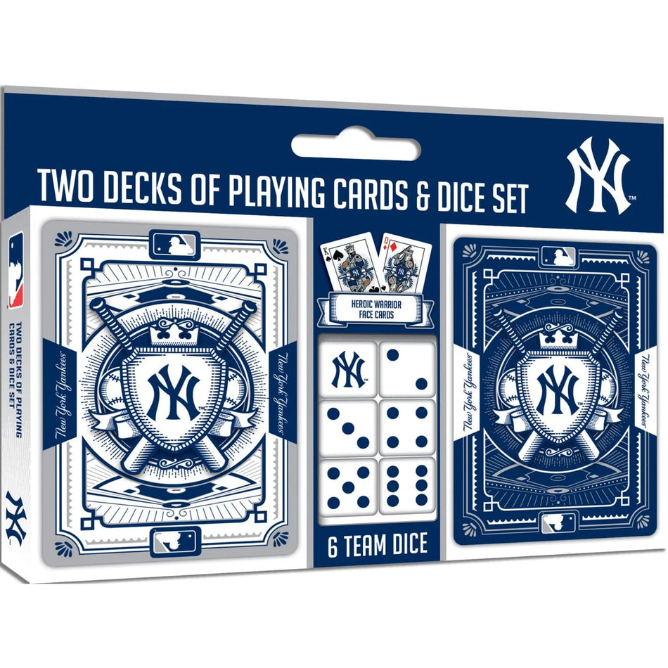 Master Pieces: New York Yankees - 2-Pack Playing Cards & Dice Set