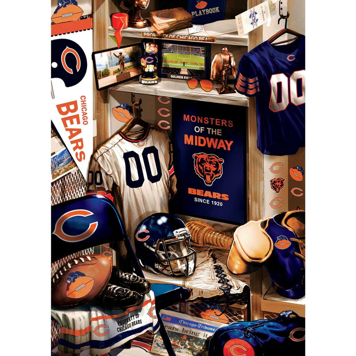 Master Pieces: Chicago Bears Locker Room: 500 Piece Puzzle