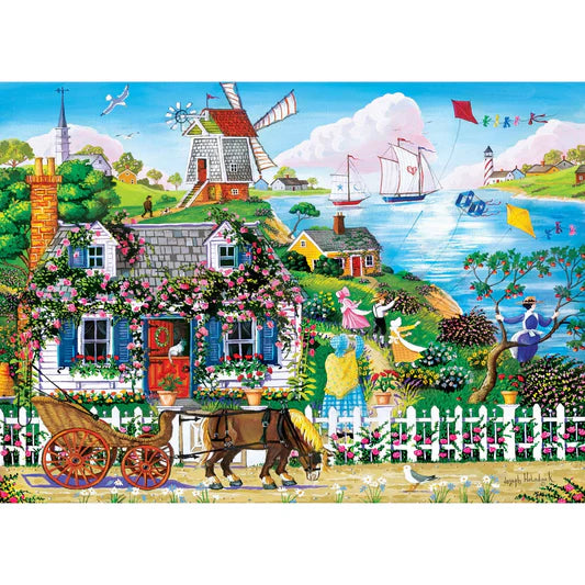 Master Pieces: Hometown Gallery- Rambling Rose Cottage: 1000 Piece Puzzle