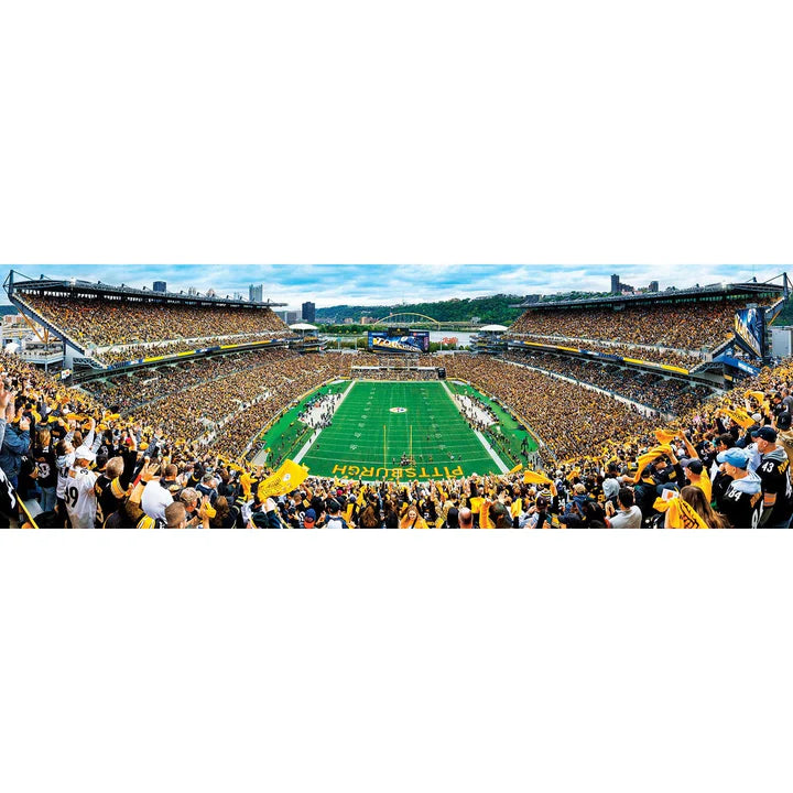 Master Pieces: Pittsburgh Steelers End View: 1000 Piece Panoramic Puzzle