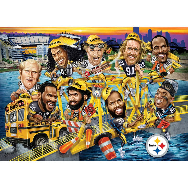 Master Pieces: Pittsburgh Steelers All Time Greats: 500 Piece Puzzle