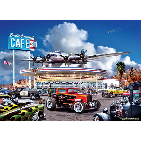 Master Pieces: Cruisin Route 66- Bomber Command Cafe: 1000 Piece Puzzle