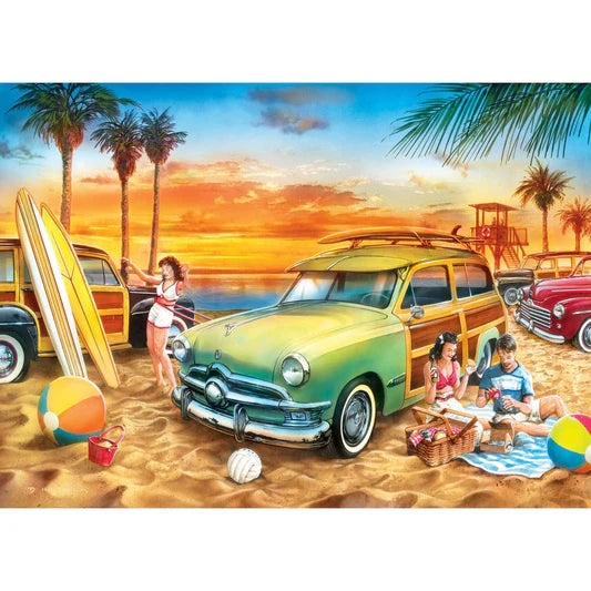 Master Pieces: Beach Life- California Dreaming: 1000 Piece Puzzle