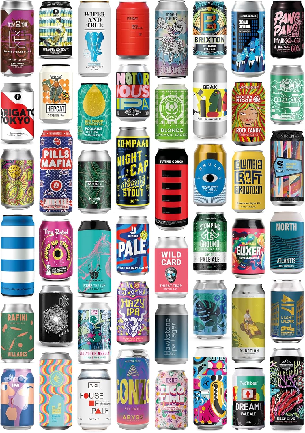 "crafty" A happily 1000-piece jigsaw puzzle of various craft beer cans