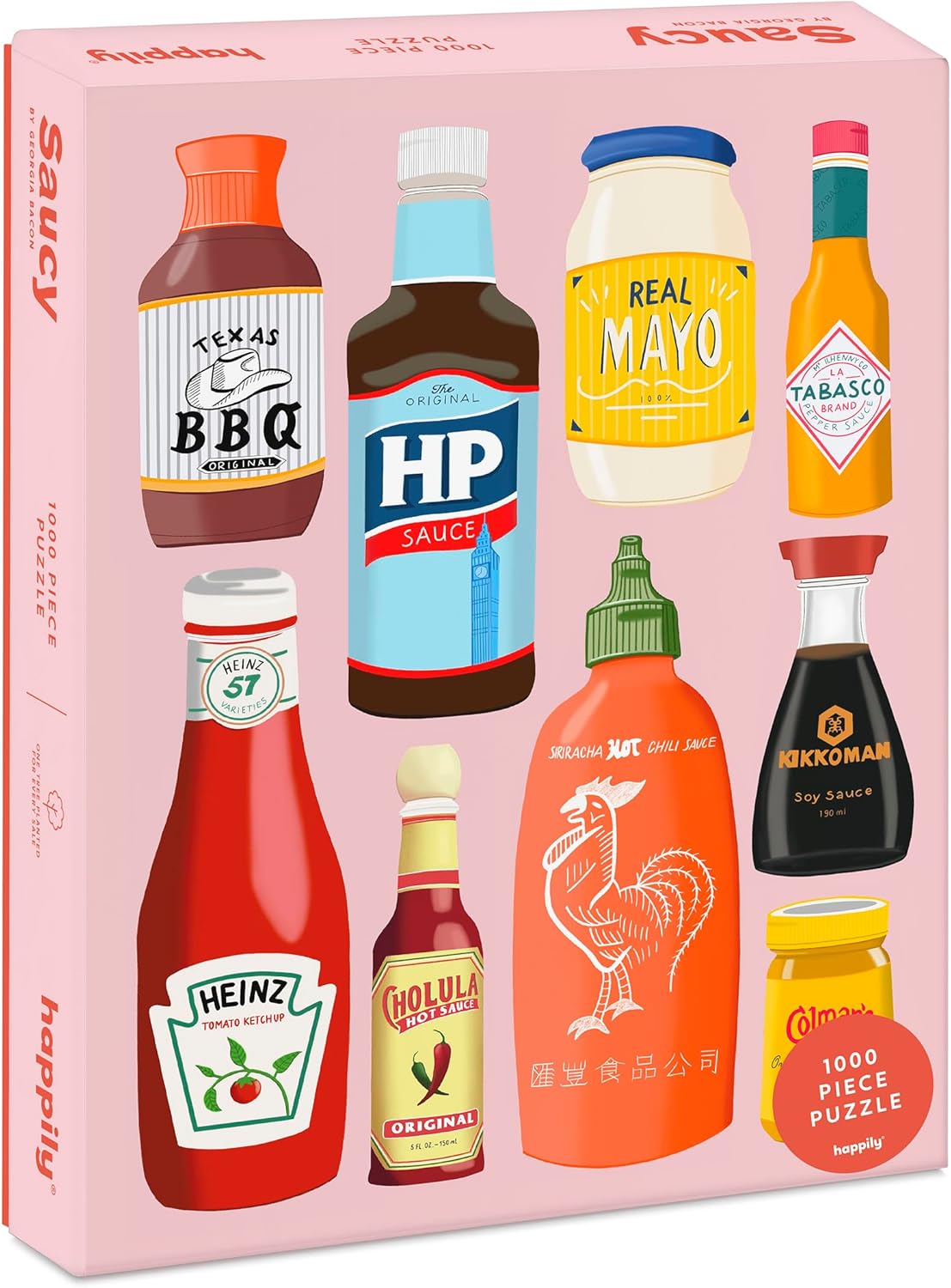 happily saucy 1000-piece jigsaw puzzle box