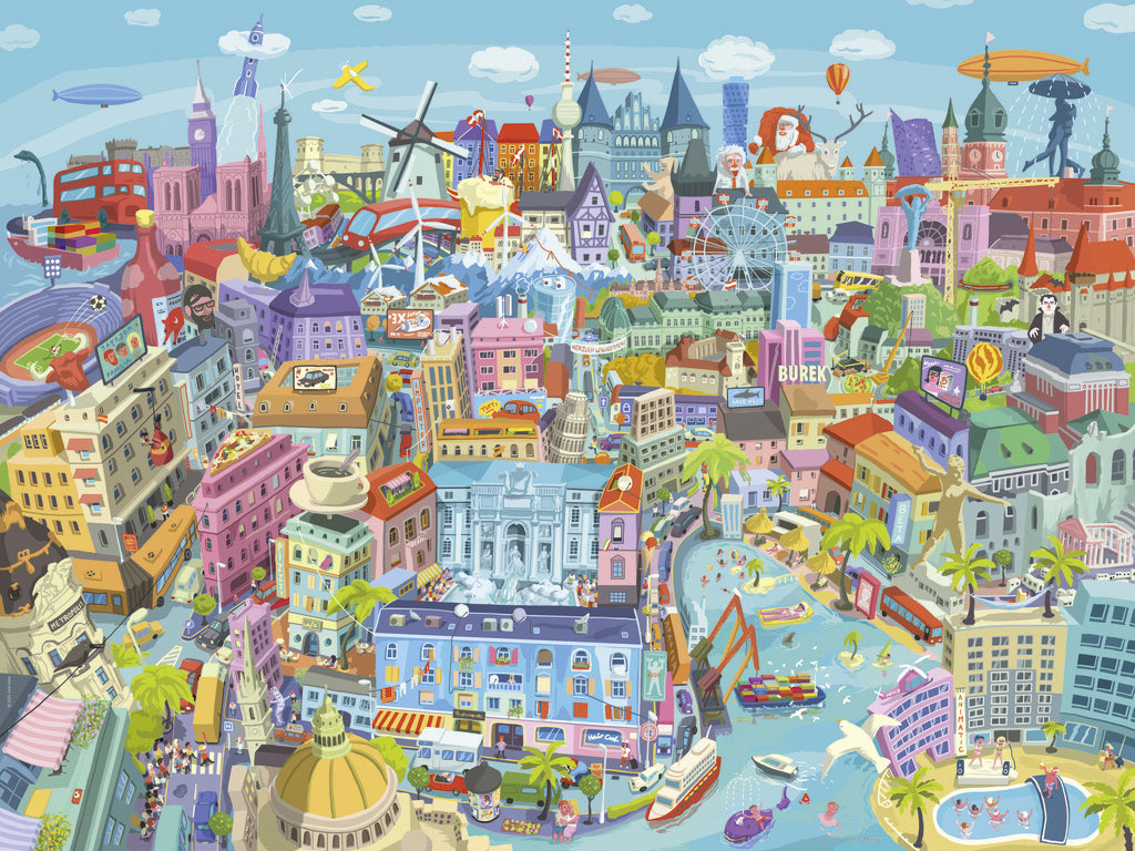 heye good old europe 1500-piece jigsaw puzzle
