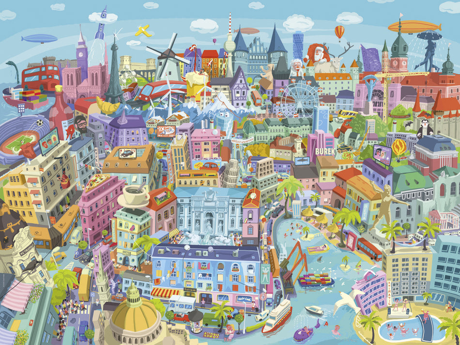 heye good old europe 1500-piece jigsaw puzzle