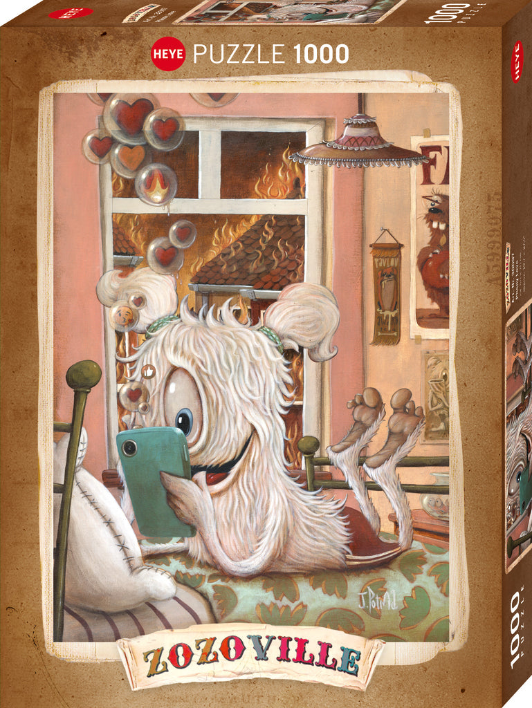 Puzzle box featuring a character from 'Zozoville'  Phony Love