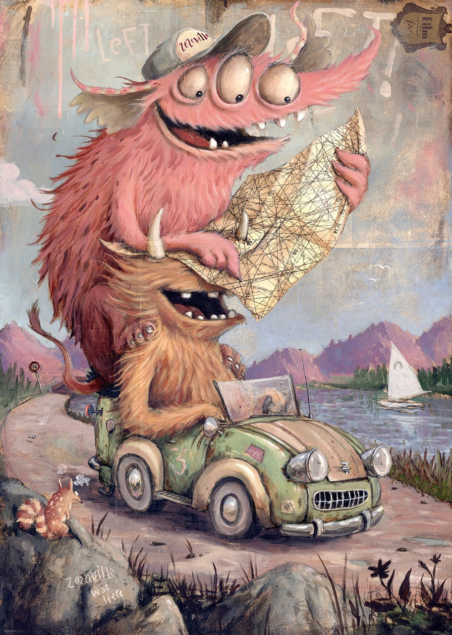 heye zozoville road trippin 2000-piece jigsaw puzzle