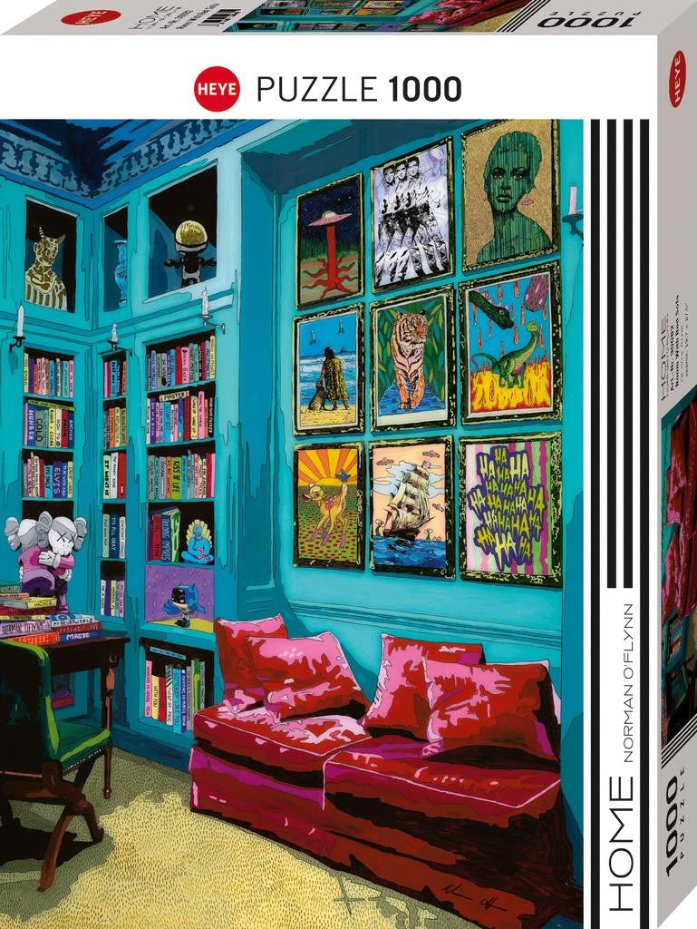 HEYE puzzle box with colorful room design and 'Puzzle 1000' text