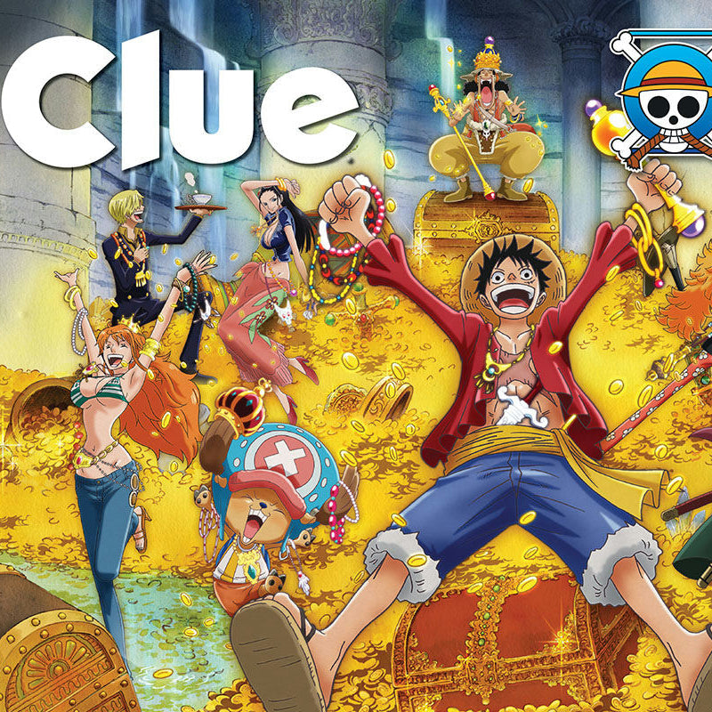 Banner image featuring a themed Clue board game box linking to the USAopoly Clue collection.