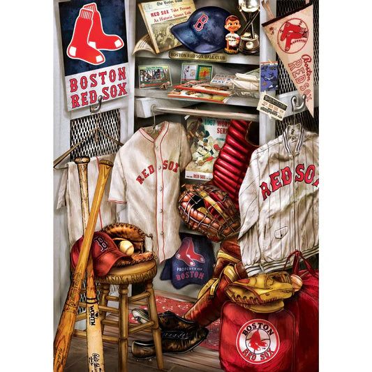 Master Pieces: Boston Red Sox- Locker Room: 500 Piece Puzzle