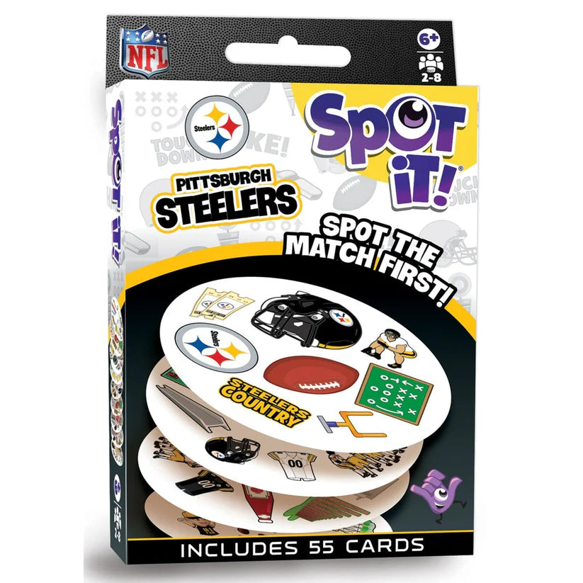 Master Pieces: Pittsburgh Steelers Spot It! Card Game