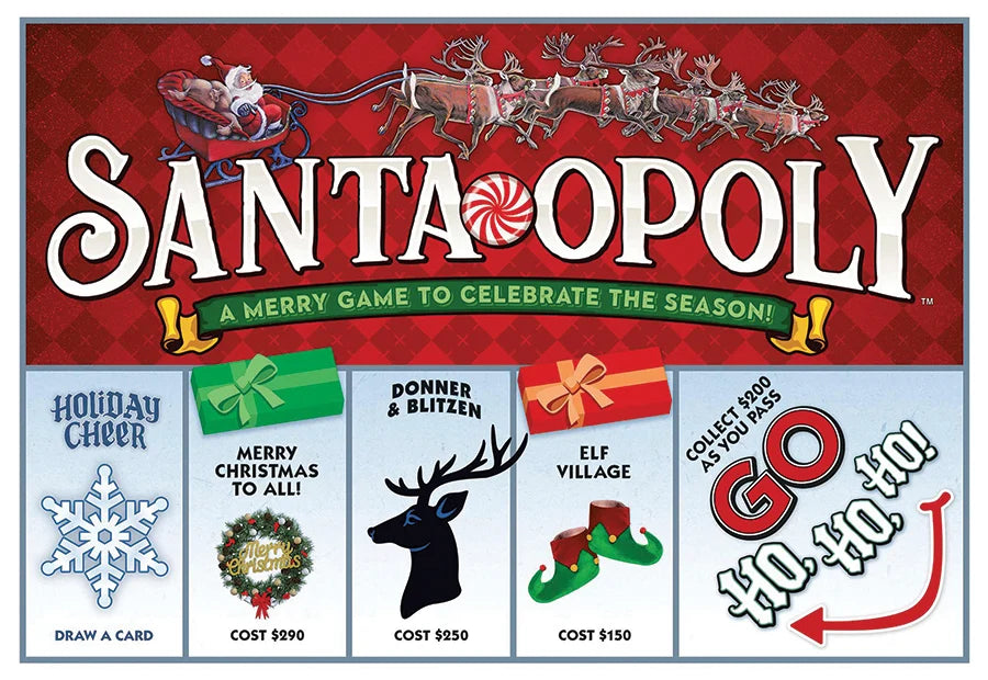 Santa-Opoly Holiday Strategy Board Game | Late for the Sky