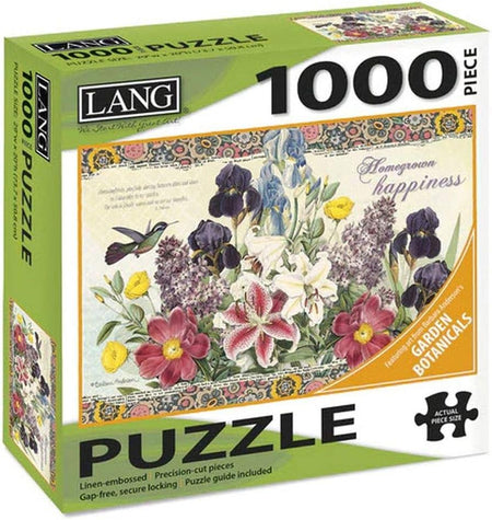 image of lang 1000 piece jigsaw puzzle garden botanicals