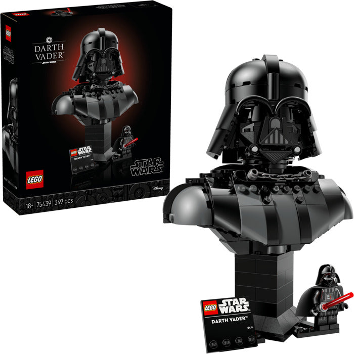 LEGO Darth Vader 75439 set with bust and minifigure.