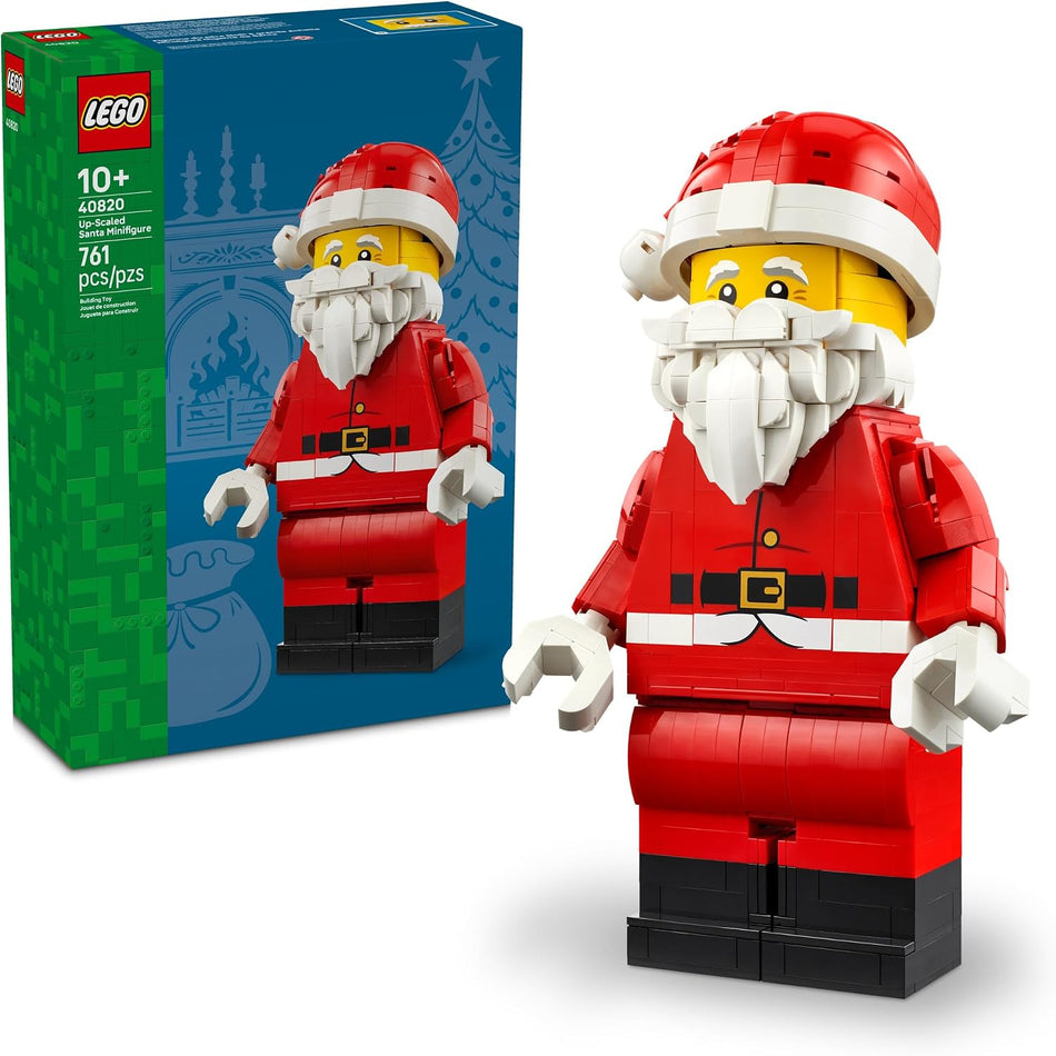 lego  up-scaled Santa minifigure set number 40820