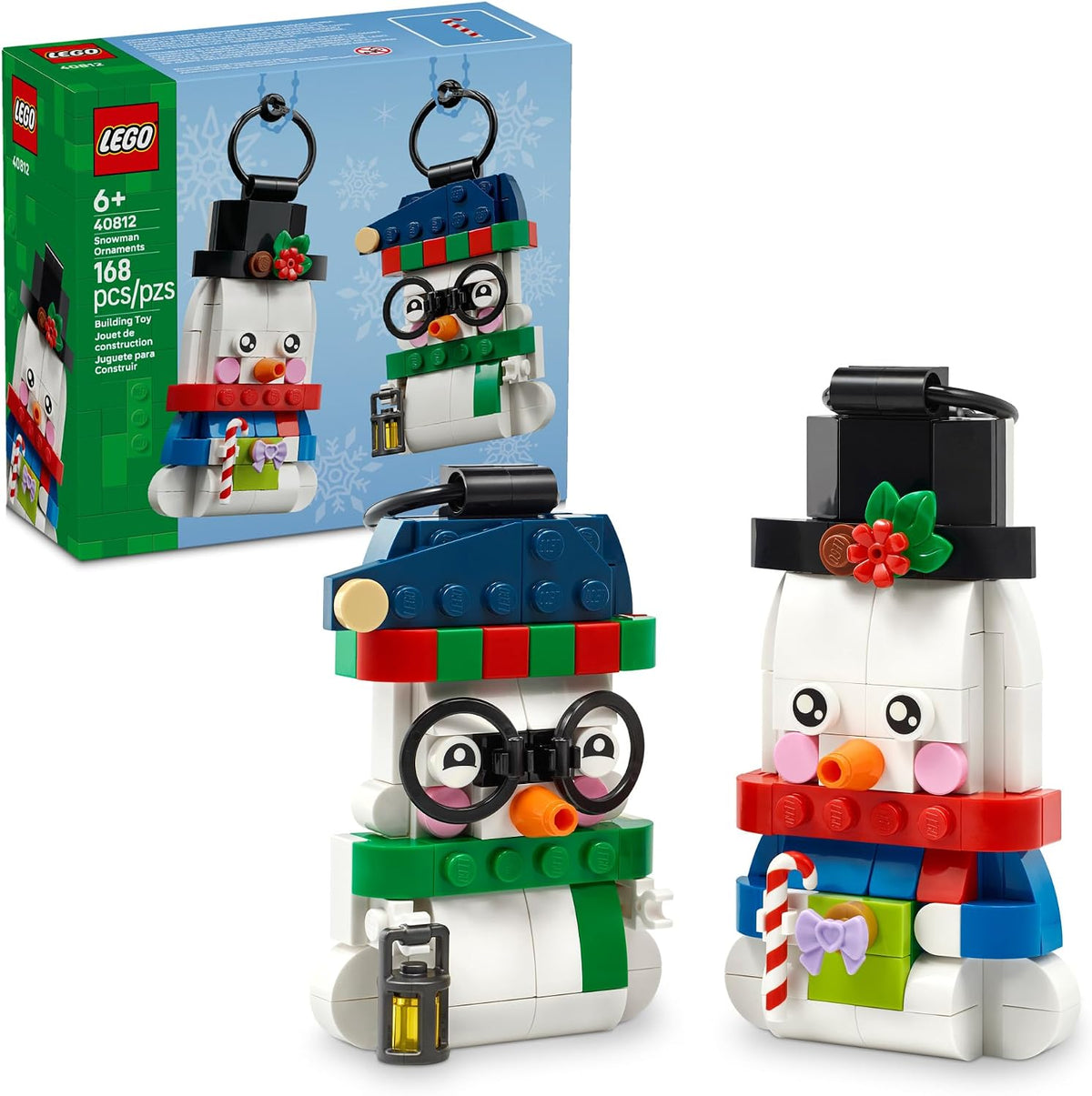 lego snowman ornaments set number 40812
