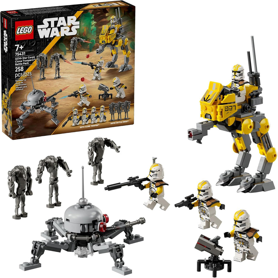 LEGO Star Wars set 75431 with figures and vehicle on a white background