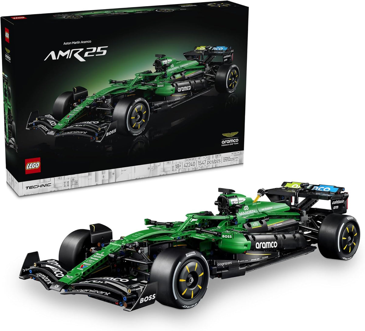 lego technic aston martin aramco amr25 F1 set 42240