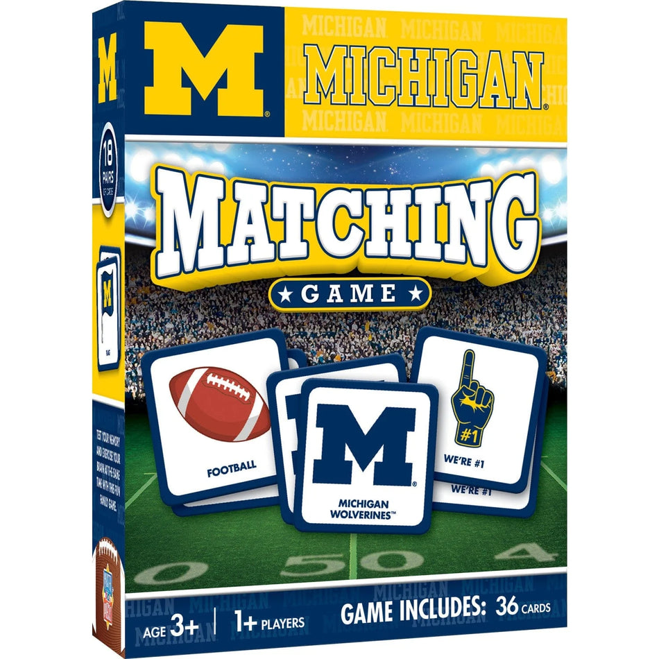 Master Pieces: Michigan Wolverines Matching Game