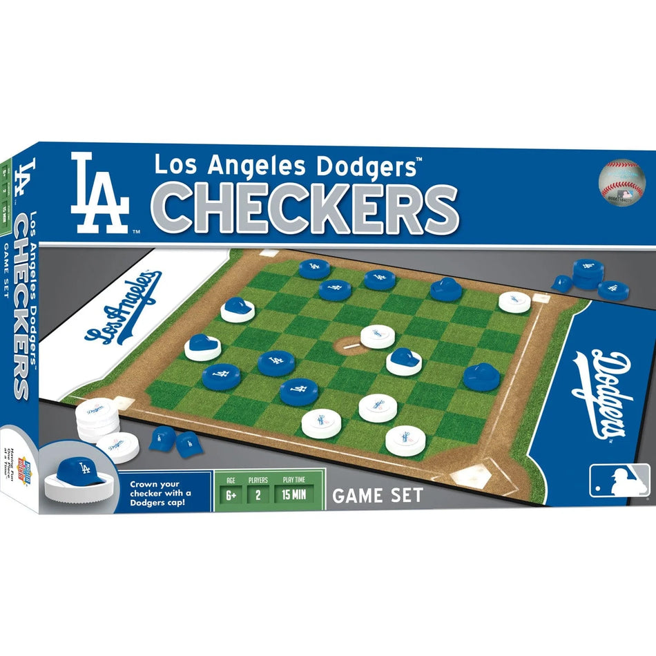 Master Pieces: Los Angeles Dodgers Checkers Board Game