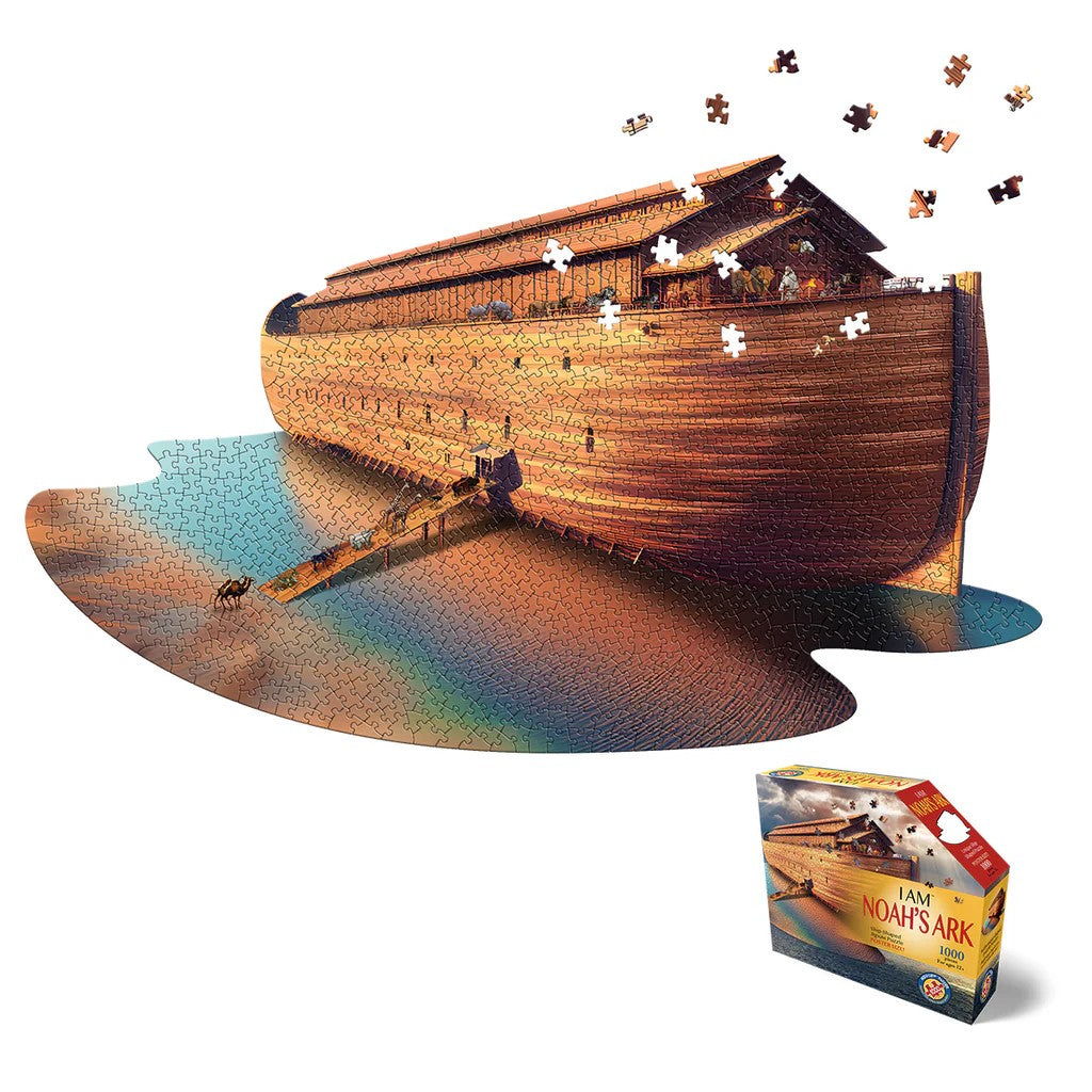 madd capp Noah's Ark 1000-piece jigsaw puzzle with packaging on a white background