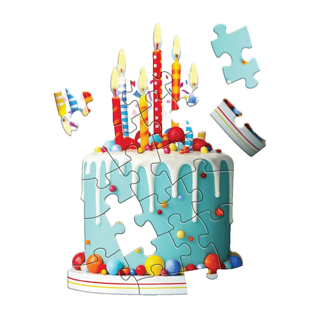 20-piece madd capp Birthday Cake jigsaw Puzzle greeting card
