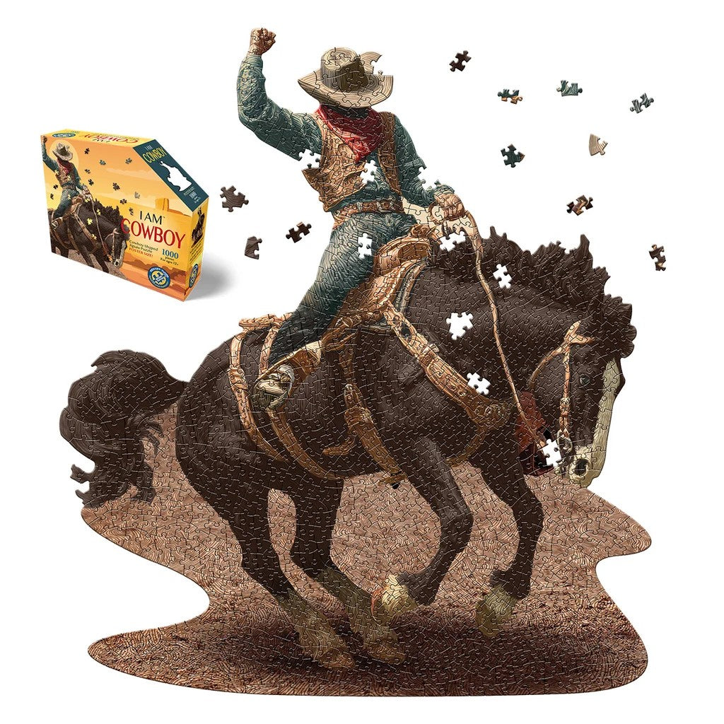 madd capp 1000-piece shaped jigsaw Puzzle i am Cowboy