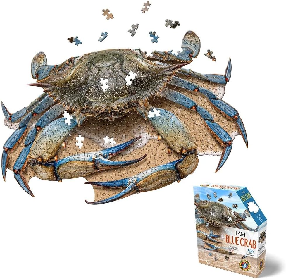 madd capp i am blue crab 300-piece shaped jigsaw puzzle