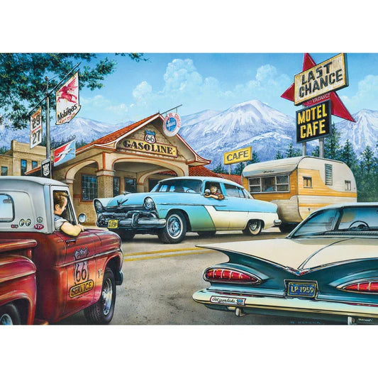 Master Pieces: Cruisin Route 66- On the Road Again: 1000 Piece Puzzle