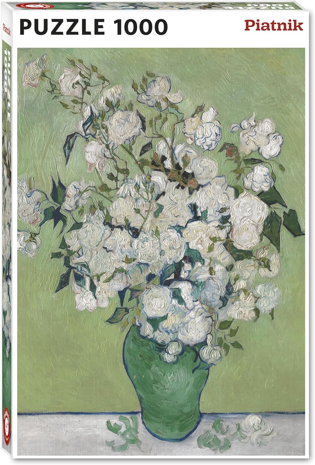 piatnik vase of roses 1000-piece jigsaw puzzle box
