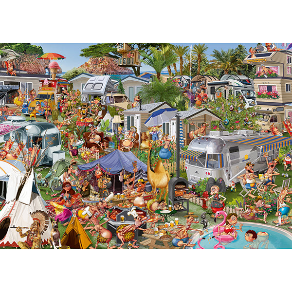 1000 Piece Jigsaw Puzzle - Camping Chaos | Piatnik